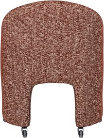 Čalúnená kancelárska stolička v terakotovej farbe Cordo – WOOOD