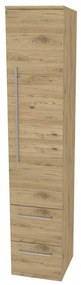 Mereo, Mereo Bino, kúpeľňová skrinka vysoká 163 cm, pravá, Multidecor, Dub San remo sand, MER-CN698DSAN