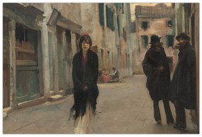 Obraz - John Singer Sargent, Street in Venice, reprodukcia (90x60 cm)