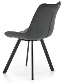 Jedálenská stolička COMORO, 1 ks, tmavosivá