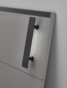 Posteľ s osvetlením Tilburg 180x200 cm, šedá sahara