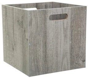 5five Simply Smart Úložný box Wood, 31x31x31 cm, sivá