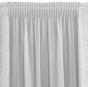 ZÁCLONA NA PÁSKE LUISA 140X270 CM BIELA