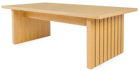 Konferenčný stolík s doskou v dubovom dekore v prírodnej farbe 60x120 cm Stripe - Woodman