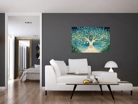 Obraz – Magický strom so špirálami (90x60 cm)