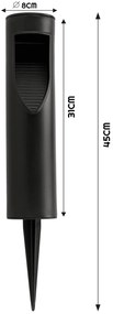 BERGE Solárne záhradné LED lampa IP65