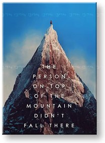 Motivačný obraz na stenu The person on top | rôzne rozmery