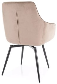 Jedálenská stolička MARLO VELVET béžová