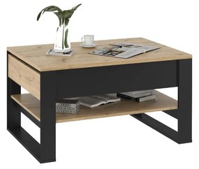 KONFERENČNÝ STOLÍK MAXIMO DUB ARTISAN / ČIERNY