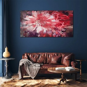 Skleneny obraz Abstrakcie rastlinných kvetín