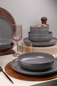 Porcelánová jídelní sada 12 ks Mod antracit