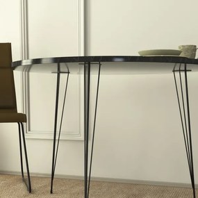 Jedálenský stôl SANDALF 75x90 cm čierna