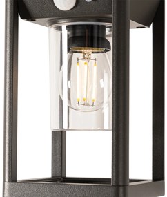 Vonkajšia nástenná lampa tmavosivá vrátane LED a stmievateľného svetla na solárny pohon - Sonne