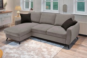 XXXLutz ROZKLADACIA ROHOVÁ SEDAČKA, kov, textil, kompozitné drevo, taupe MID.YOU - Online Only obývacie izby - 000694010103
