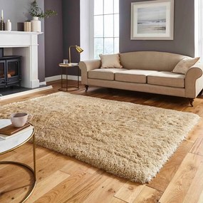 Béžový ručne tuftovaný koberec Think Rugs Polar PL Beige, 60 × 120 cm