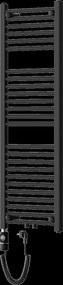 Mexen Mars, elektrické vykurovacie teleso 1200 x 400 mm, 600 W, čierna, W110-1200-400-2600-70