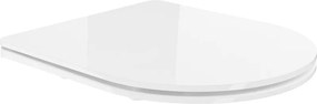 Mexen doska pomaly sklápaná slim, duroplast, biela lesklá - 39224000