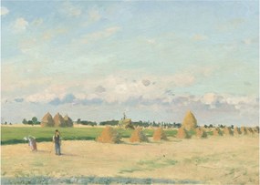 Obraz - Camille Pissarro, Landscape, Ile de France, reprodukcia (70x50 cm)