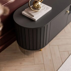 TV STOLÍK LANDRY 3 ČIERNY 180 cm