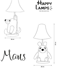 Happy Lamps - LED detská stolná lampa MOUSE LED/5,4W/230V myš