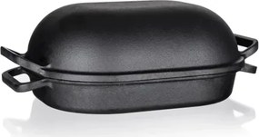 Pekáč s vekom Excellent 3 + 4 l, čierny liatinový%