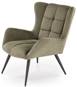 Křeslo Byron olivově zelené