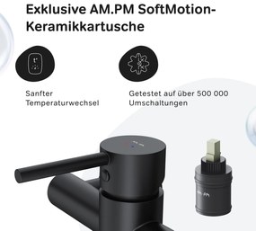 Sprchová batéria AM.PM Spike FPA20022 jednopáková, čierna