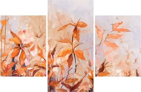 Obraz - Maľované kvety (90x60 cm)