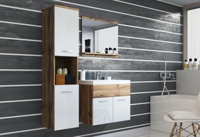 Kúpeľňová zostava MONTREAL s umývadlom, wotan/biela lesk