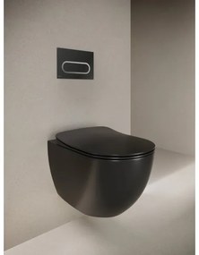 Ravak X01797 - Splachovacie tlačidlo 24,7x16,5 cm CHROME čierna