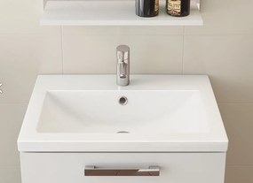 Cersanit Lara Como 80, závesná skrinka + keramické umývadlo, 794x447x460 mm, orech, S801-154-DSM