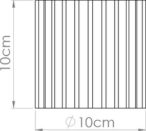 Stropné svietidlo Aura, 1x biele hliníkové tienidlo, (10 cm)