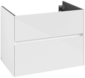 VILLEROY &amp; BOCH Collaro závesná skrinka pod umývadlo, 2 zásuvky, 796 x 498 x 603 mm, Glossy White, C13800DH
