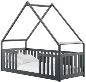 Posteľ Domček Bee 80x180 grafit