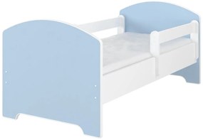 Detská posteľ OSKAR -140x70 cm - BEZ MOTÍVU - modrá