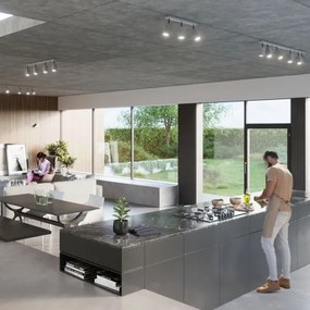 Sollux SL.0461 - Bodové svietidlo MERIDA 4xGU10/40W/230V šedá