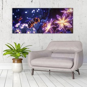 Obraz - Včelia lúka III. (120x50 cm)