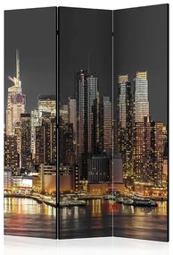 Paraván - New York at Twilight [Room Dividers] Veľkosť: 135x172, Verzia: Obojstranný