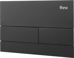 Rea Rea, podomietkový WC systém K011A-Q + čierne splachovacie tlačidlo typ T, KPL-E0056