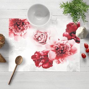 Biante Dekoračné prestieranie na stôl PM-017 Veľké červené kvety 30x40 cm