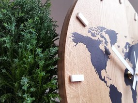 Nástěnné hodiny World Wood černé