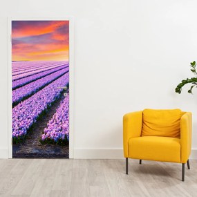 Fototapeta na dvere - Kvetinová farma (95x205cm)
