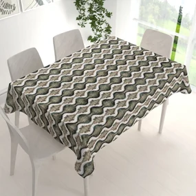 Biante Bavlnený obdĺžnikový obrus Sandra SA-542 Okrasné hviezdy na zelenom/bielom 60x100 cm