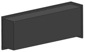 InFire - Rohový BIO krb 45x120 cm 3kW čierna