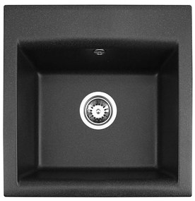 ALVEUS 1149113 - Kuchynský drez GEM 50x50 cm granit/čierna