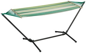 Livarno home Hojdacia sieť so stojanom, zelená/pruhy  (100373975)