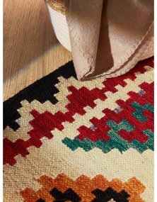 Červený obojstranný ručne tkaný vlnený behúň 60x190 cm Kamal Kian – Nouristan