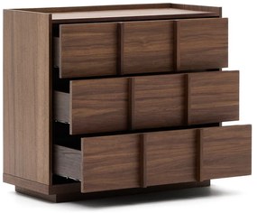 Hnedá komoda v dekore orecha 100x78x50 cm Onix – Kave Home