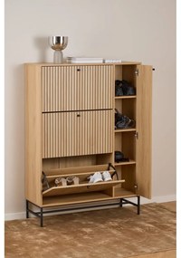 Výklopná skrinka na topánky v dekore duba v prírodnej farbe 99x140x35 cm Albany – Actona