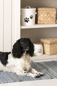 Ib Laursen Plechová dóza na granule pre psy White 2,2 l